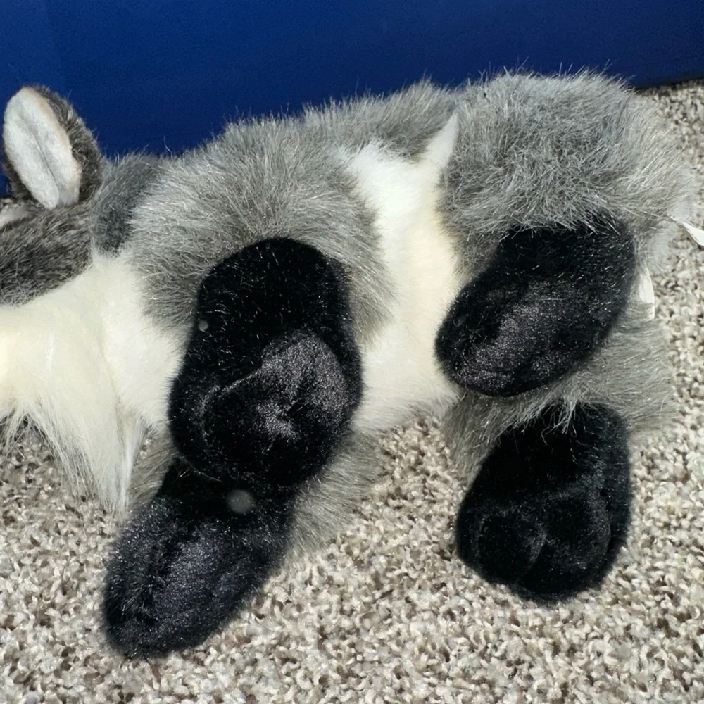 Demdaco Nat & Jules Billy Goat Charcoal Gray Kids Plush Stuffed Animal Toy 12